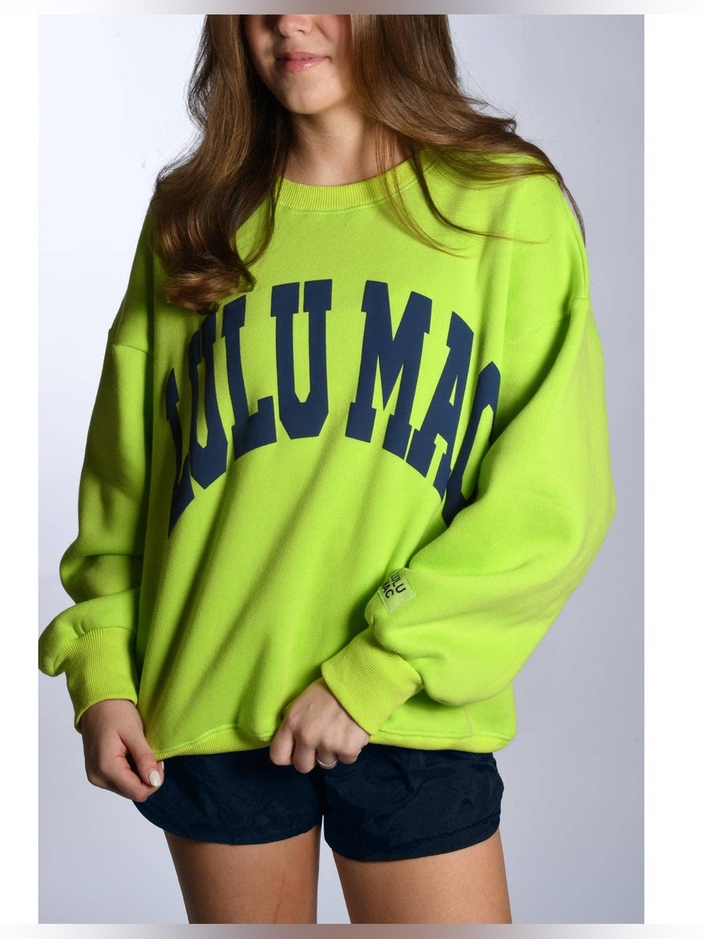 Lulu Mac Chartruese/Deep Blue  Puff Sweatshirt